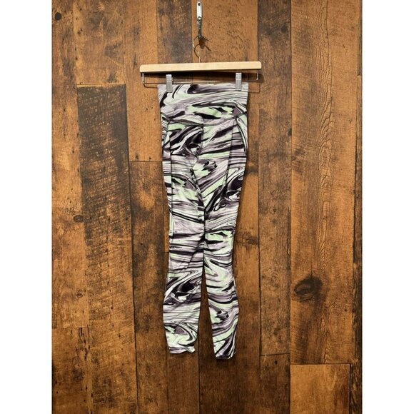 Lululemon Base Pace High-Rise Crop 23" Paint Glide Warp Multi Size 2 - Picture 3 of 5